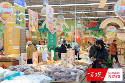 上虞年货市场购销两旺 农副产品销售持续火热